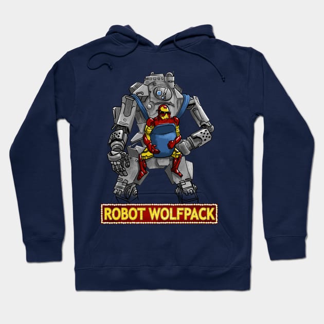 robo wolfpack Hoodie by tyrannosauross